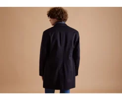 Abrigo de invierno de cachemira y lana para hombre Azul marino Honoré Ii-Bexley Online