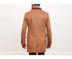 Abrigo de invierno de cachemira y lana para hombre Camel Honoré Ii-Bexley Shop