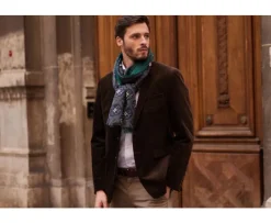 Americana de pana lavada para hombre Pardo Blazer Léontilde-Bexley Fashion