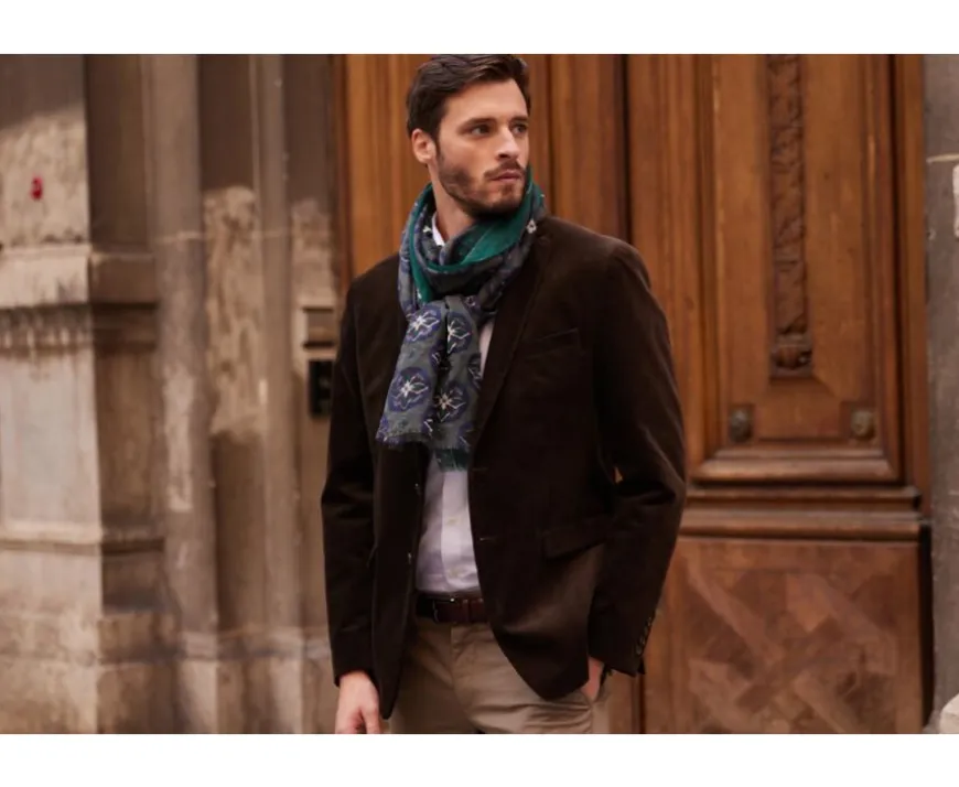 Americana de pana lavada para hombre Pardo Blazer Léontilde-Bexley Fashion