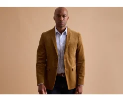 Americana de pana lavada para hombre Topo oscuro Léontilde-Bexley Sale