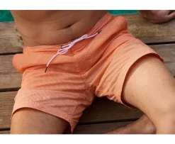 Bañador de hombre rayado Naranjo Brentan-Bexley Outlet