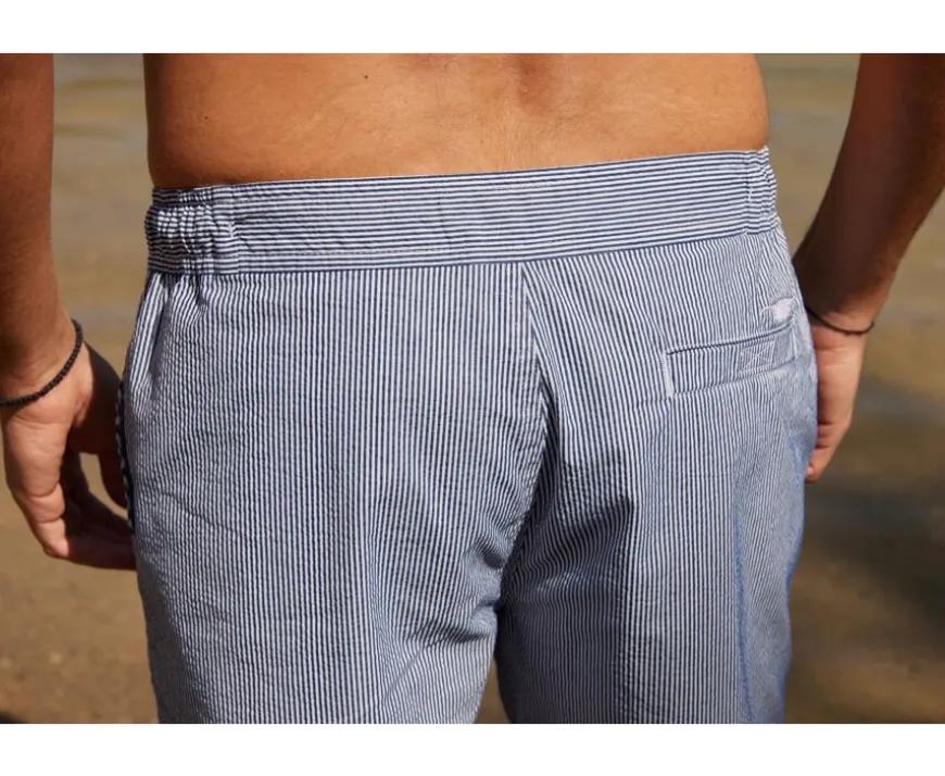 Bañador de hombre rayado Navy Brentan-Bexley New
