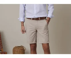 Bermuda chino hombre Greige Oscuro Barry-Bexley Outlet