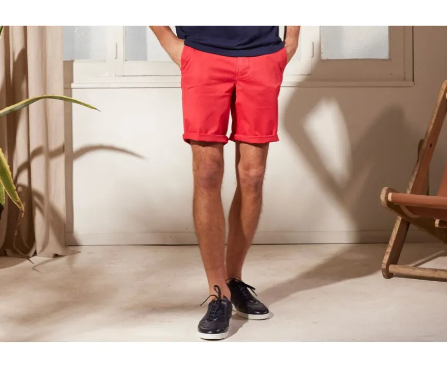 Bermuda chino para hombre Frambuesa brillante Barry-Bexley Online