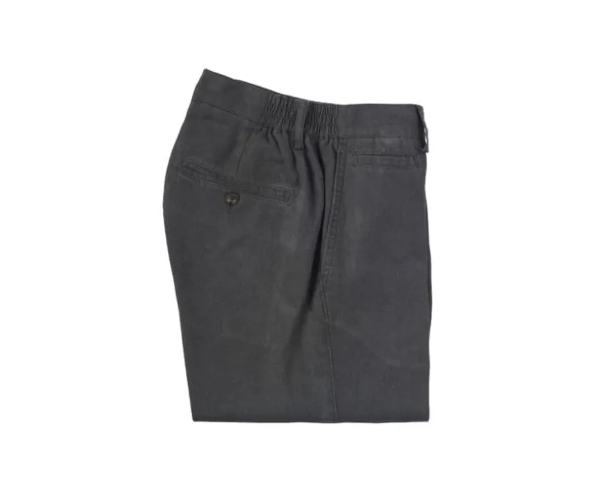 Bermudas lino hombre Aceituna oscura Borys-Bexley New