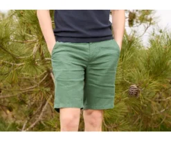 Bermudas lino hombre Pino Verde Borys-Bexley New