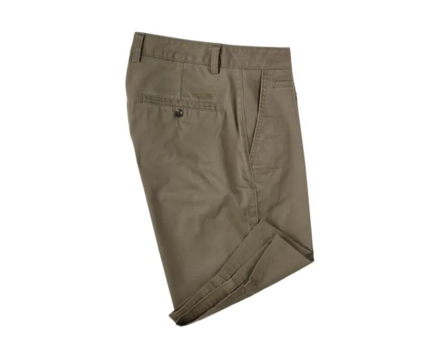 Bermuda tipo chino para hombre Aceituna oscura Barry-Bexley New