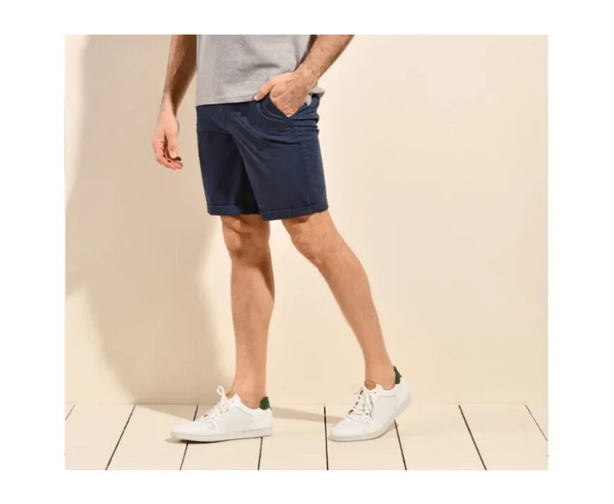 Bermuda tipo chino para hombre Navy Vaquero Barry-Bexley Cheap