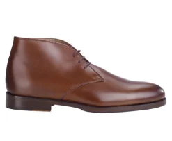 Botas bajas de piel castaño Patinado para hombre Dovam Patin-Bexley Outlet