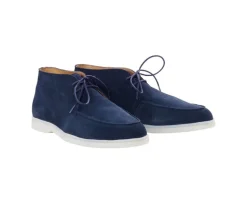 Botas casual de hombre Terciopelo Navy Serenoa-Bexley Clearance
