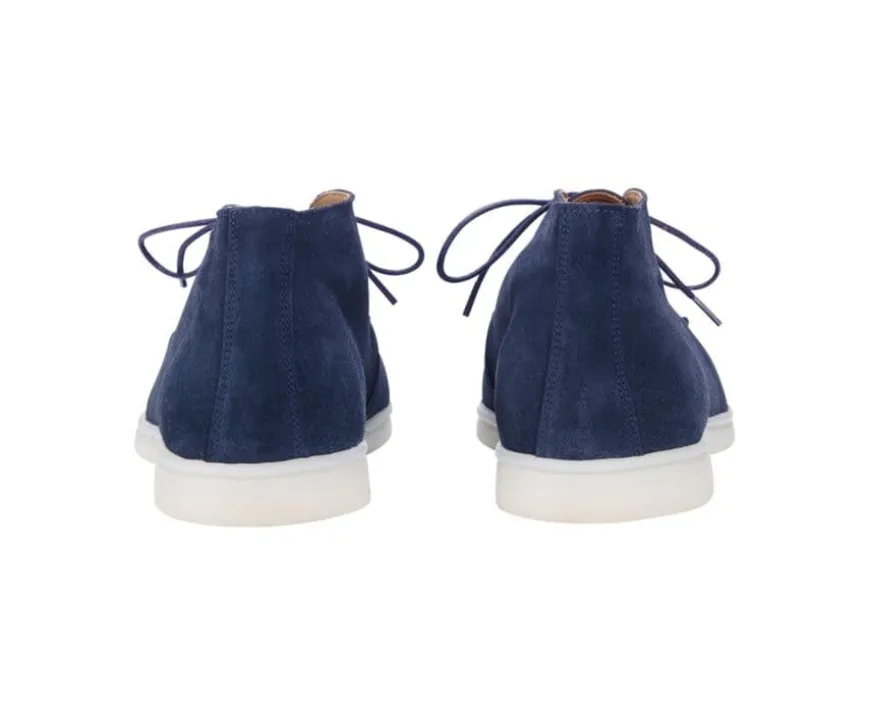 Botas casual de hombre Terciopelo Navy Serenoa-Bexley Clearance