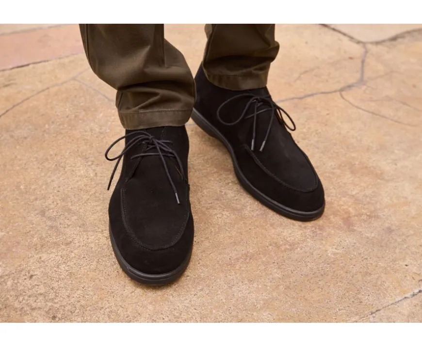 Botas casual de hombre Terciopelo Negro Serenoa-Bexley Sale