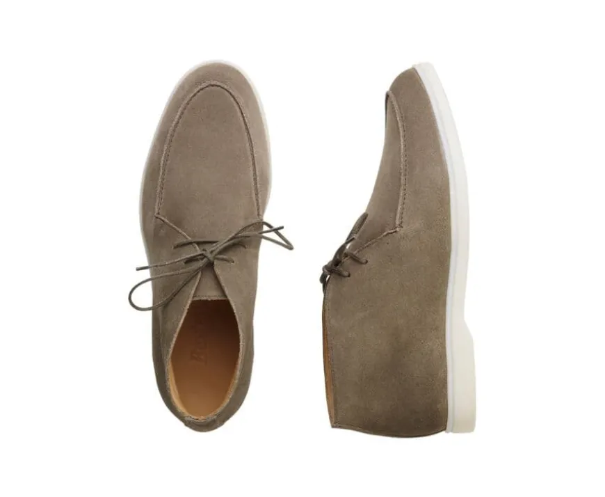 Botas casual de hombre Terciopelo Caqui Serenoa-Bexley Shop