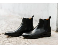 Botas Chelsea de hombre con suela de goma Negro Toddington Gomme-Bexley Best Sale