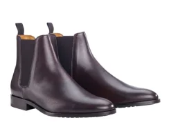 Botas Chelsea de hombre con suela de goma Pardo Patinada Toddington Gomme-Bexley Discount