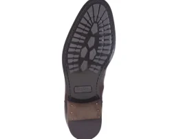 Botas Chelsea de piel Chocolate patinado Alderton Gomme-Bexley New