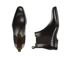 Botas Chelsea de piel para hombre Negras Bergame Patin-Bexley Cheap