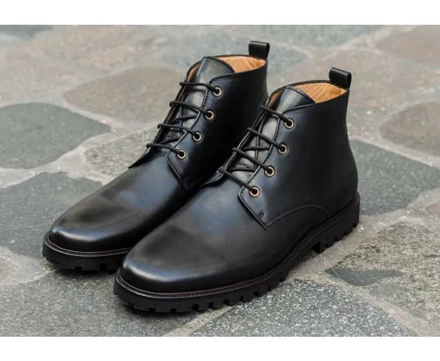 Botas de hombre con suela de goma Negro Canfield Gomme-Bexley Flash Sale