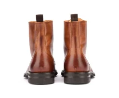 Botas derby de hombre con cordones Castaño patinado Enfield Ii Gomme City-Bexley Discount