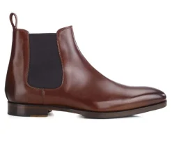 Botines Chelsea de piel para hombre Chocolate patinado Bergame Patin-Bexley Clearance