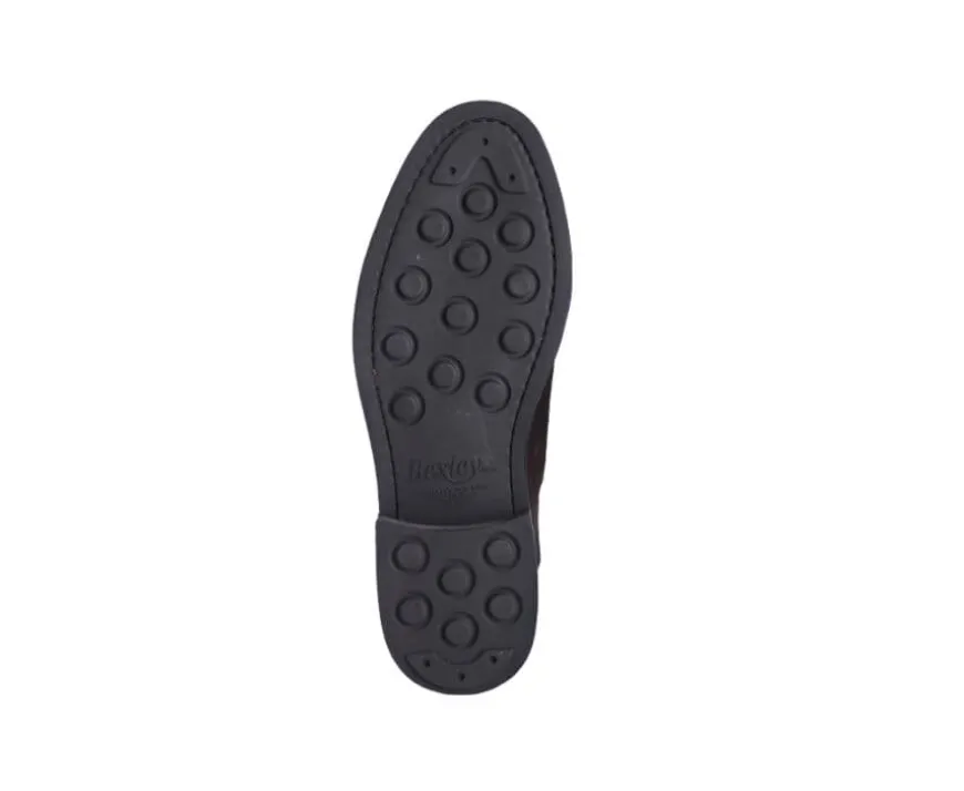 Botines Chelsea para hombre Terciopelo Pardo Fangler Gomme City-Bexley Best
