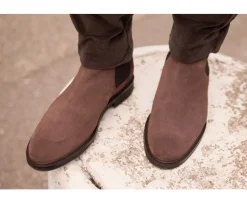 Botines Chelsea para hombre Terciopelo Pardo Fangler Gomme City Ii-Bexley Online