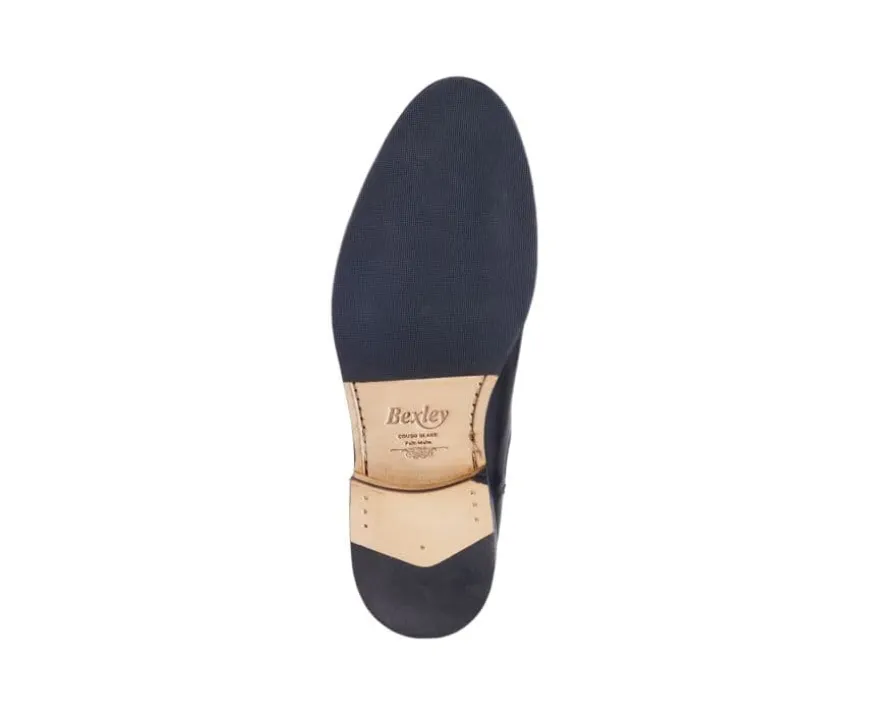 Botines de hombre Negros con suela de cuero y goma de caucho Dovon Patin-Bexley Hot