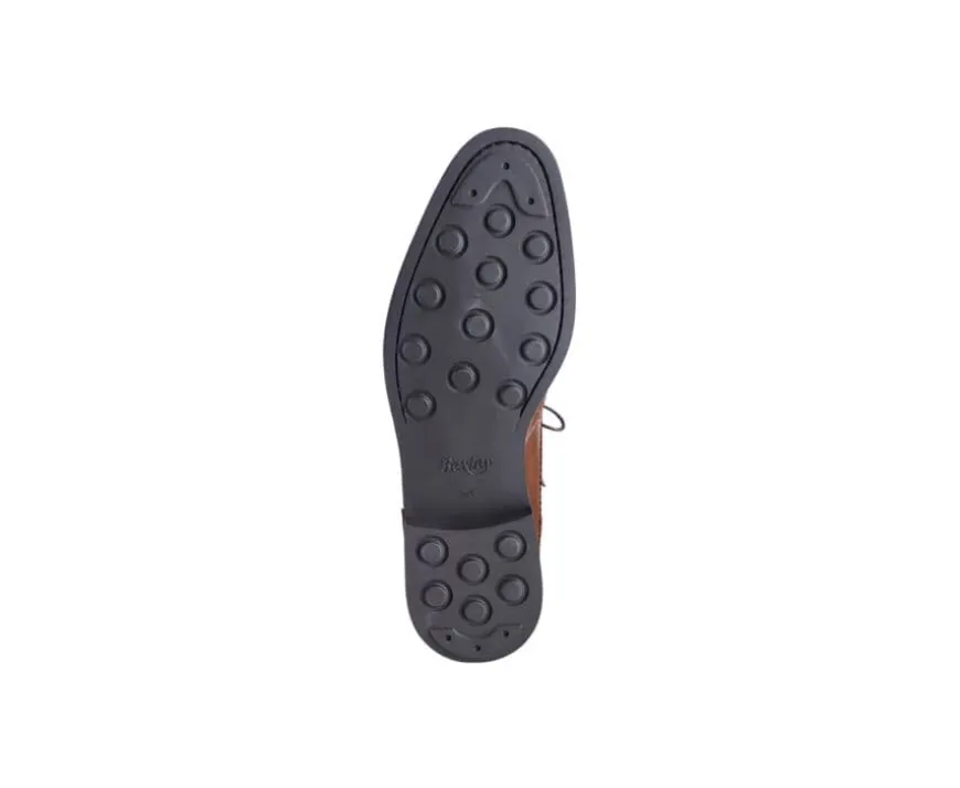 Botines derby con cordones para hombre Chocolate patinado Charing Gomme City-Bexley Clearance