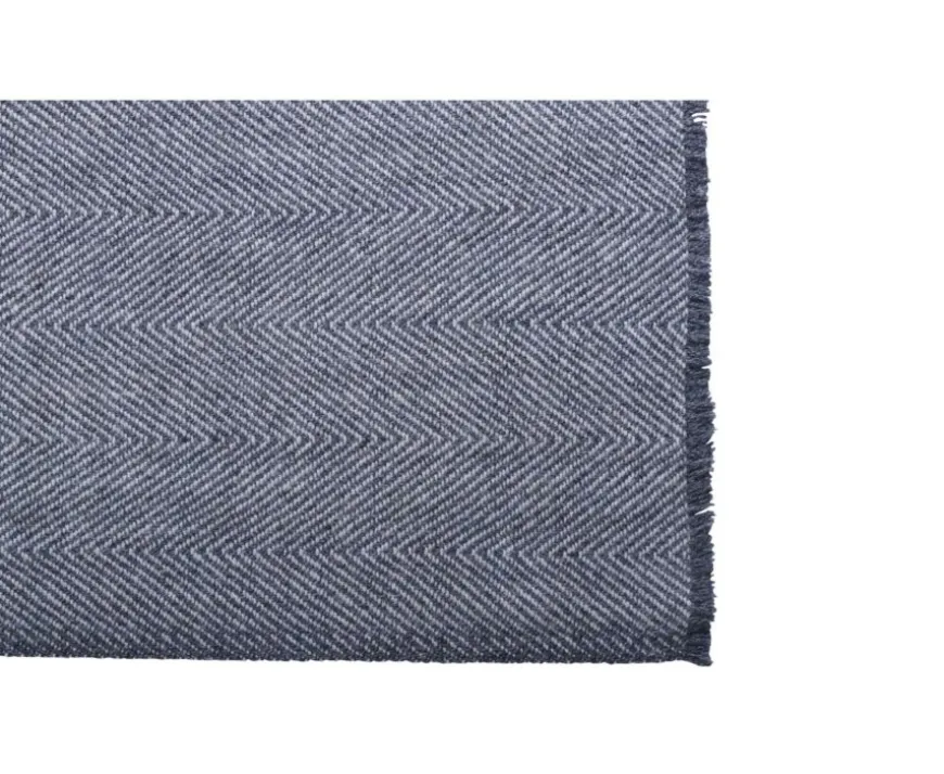 Bufanda de lana fina y cachemira Gris y Crudo-Bexley Store