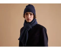 Bufanda Lambswool Azul Marino-Bexley Shop