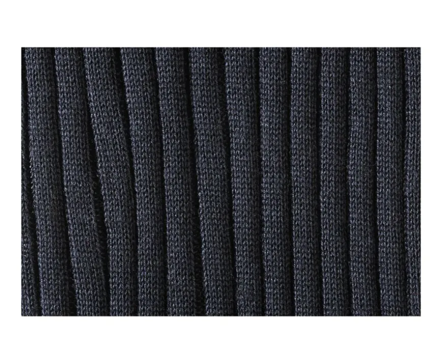 Calcetines altos Hilo de Escocia para hombre Negro-Bexley Discount