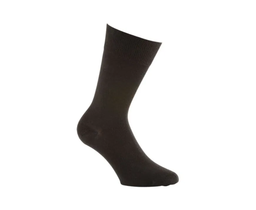 Calcetines de algodón fino para hombre Marrón-Bexley Sale