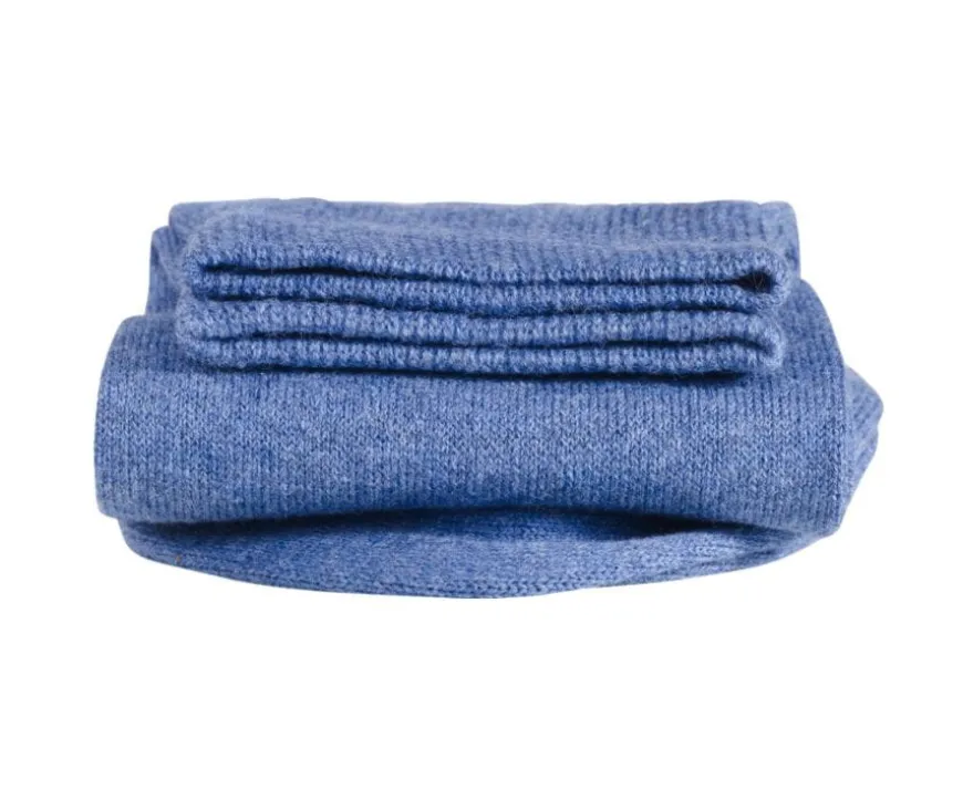Calcetines de algodón fino para hombre Azul medio moteado-Bexley Discount