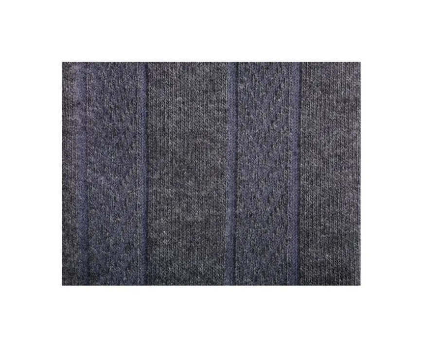 Calcetines de algodón grueso con rayas de espiga Gris Antracita-Bexley Cheap