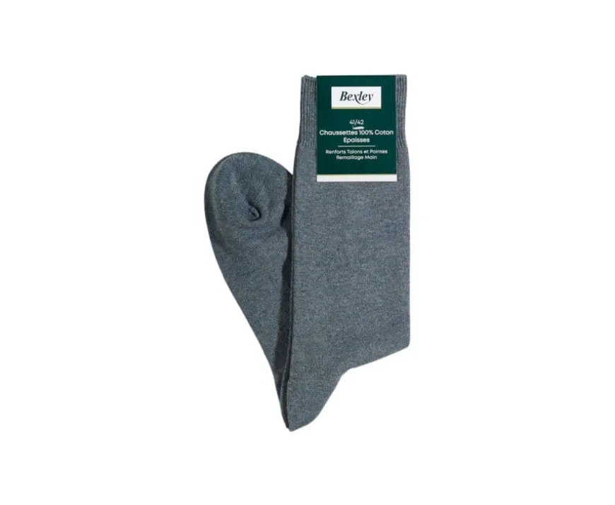 Calcetines de algodón grueso para hombre Verde jaspeado-Bexley Cheap