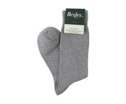 Calcetines de algodón grueso para hombre Gris moteado-Bexley New