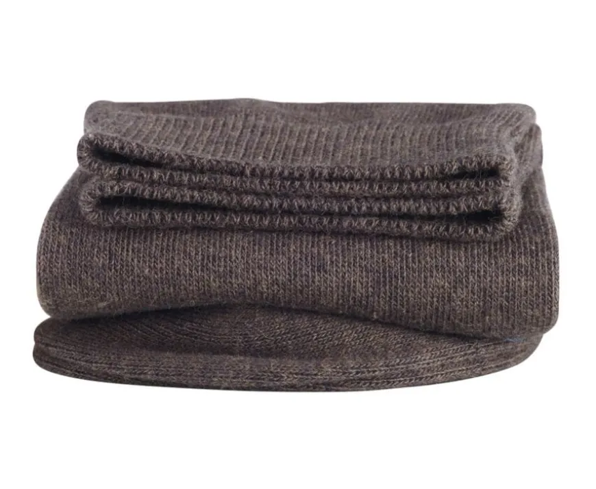 Calcetines de algodón gruesos para hombre Marrón oscuro-Bexley Clearance
