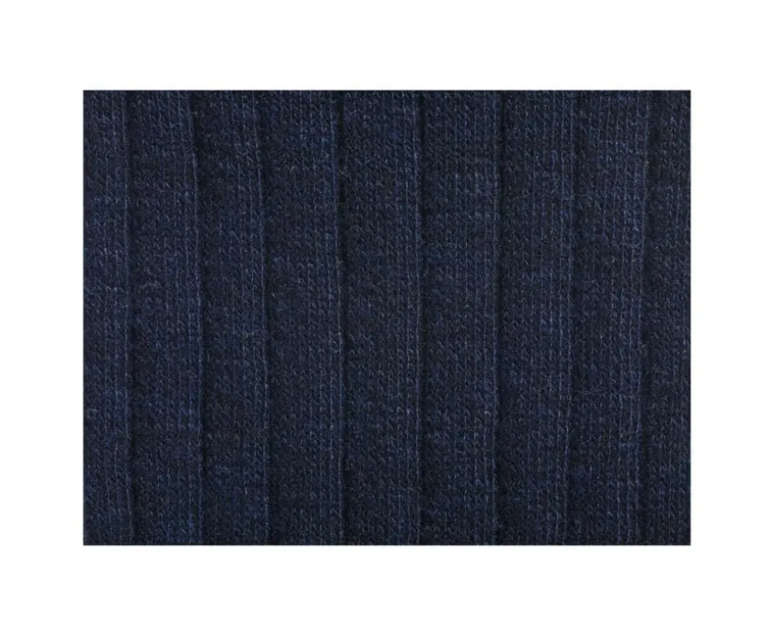Calcetines de algodón y lino con ribete para hombre Marino-Bexley Cheap