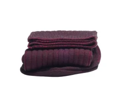 Calcetines en canale Hilo de Escocia para hombre Marrón y Rojo-Bexley Flash Sale