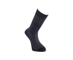 Calcetines en canale Hilo de Escocia para hombre Negro y Gris-Bexley Sale