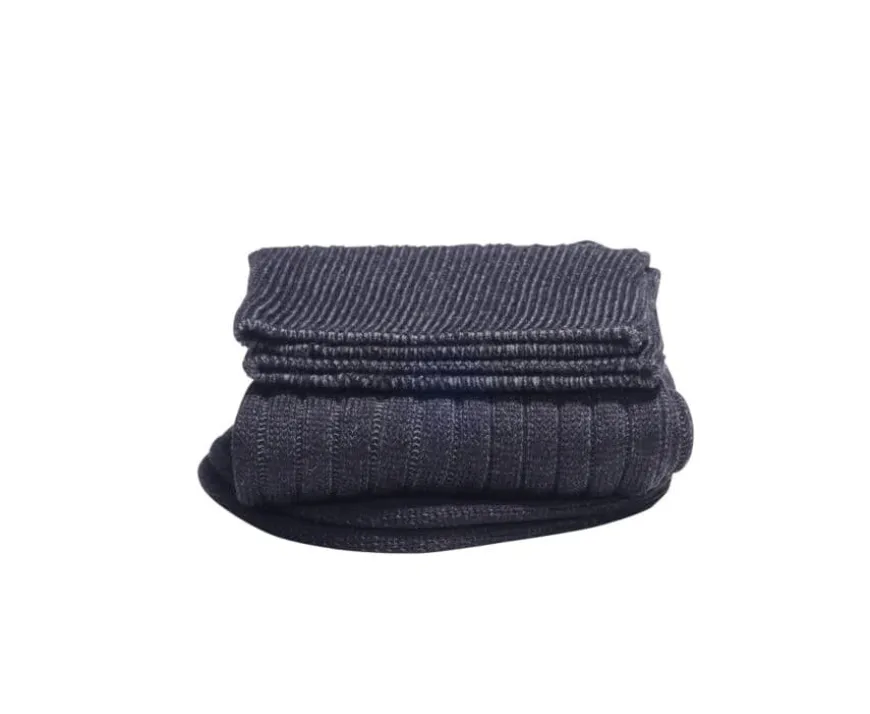 Calcetines en canale Hilo de Escocia para hombre Negro y Gris-Bexley Sale