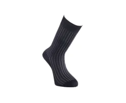 Calcetines en canale Hilo de Escocia para hombre Negro y Gris-Bexley Sale