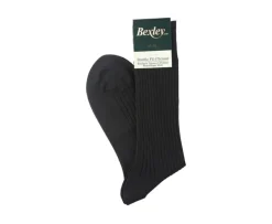 Calcetines en canale Hilo de Escocia para hombre Navy-Bexley Shop