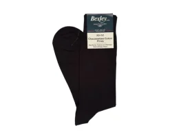 Calcetines finos de algodón para hombre Negro-Bexley Store