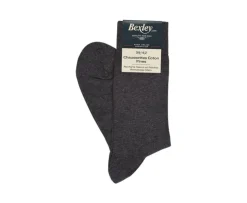 Calcetines finos de algodón para hombre Antracita-Bexley Clearance