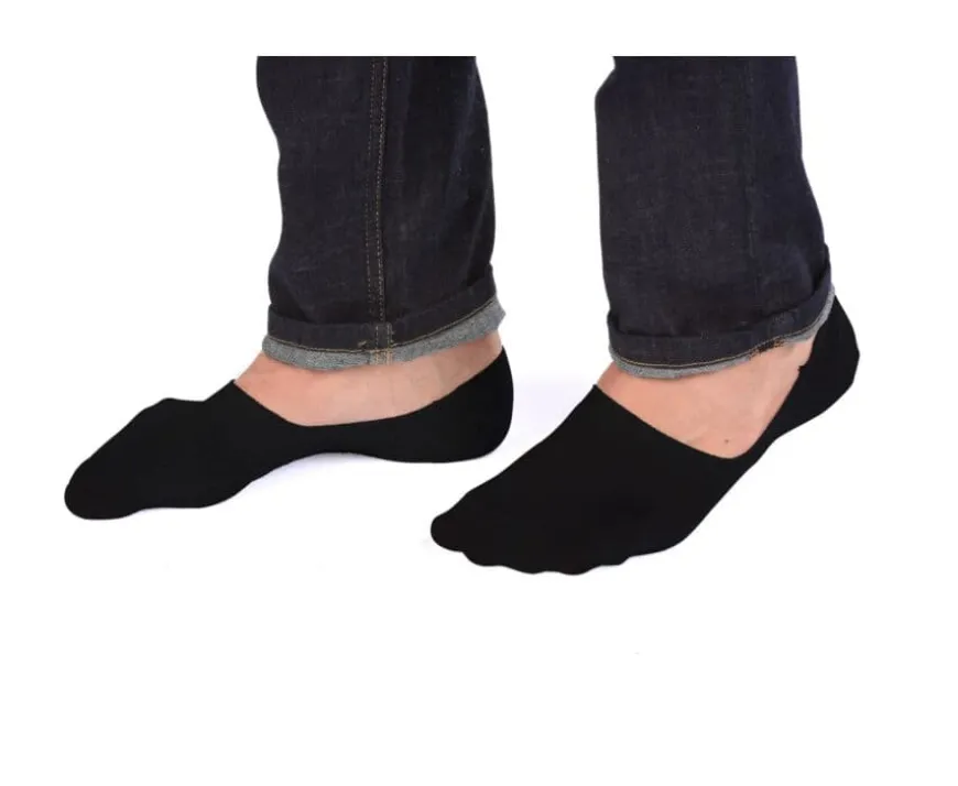 Calcetines invisibles para hombre Negro-Bexley Outlet