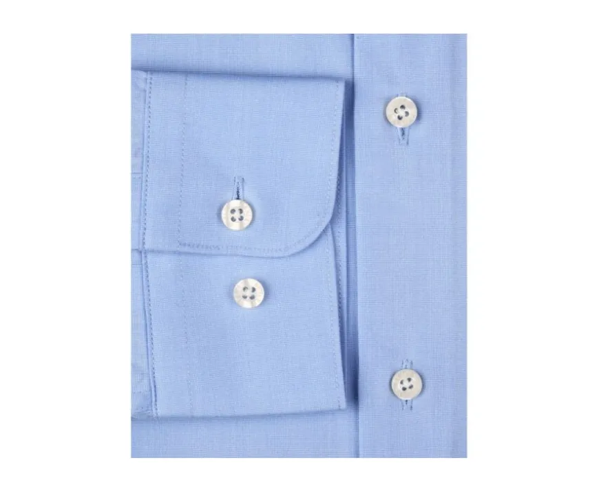 Camisa 100% algodón Azul - Cuello francés Maxime Classic-Bexley Store