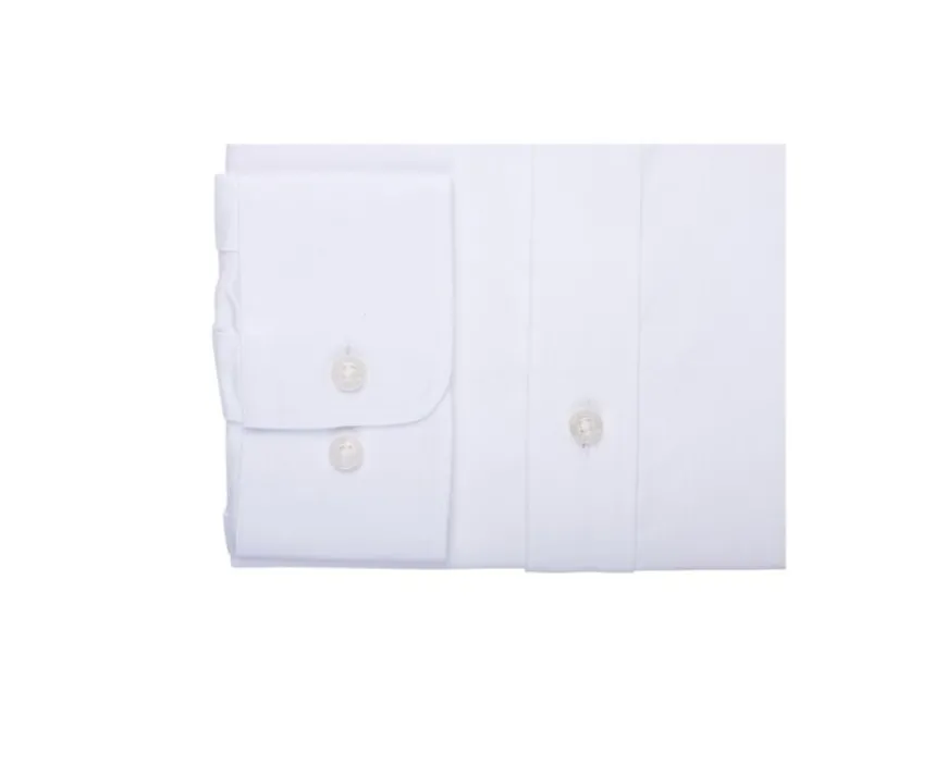 Camisa 100% algodón Blanco - Cuello americano Evhan-Bexley Cheap