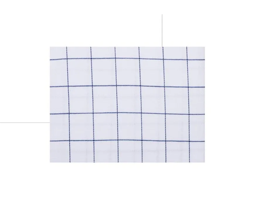 Camisa blanca con cuadros azules - Cuello francés Sergius-Bexley Cheap